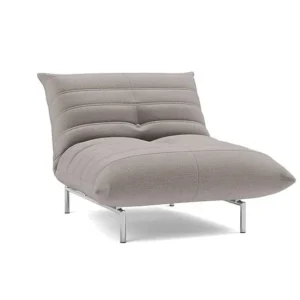 Fauteuil convertible en polyester recyclé gris 101x96x81cm Mikunjo - Innovation living - The Cool Republic