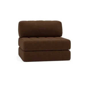 Fauteuil convertible en polyester recyclé marron 104x77cm Cozypad - Innovation living - The Cool Republic
