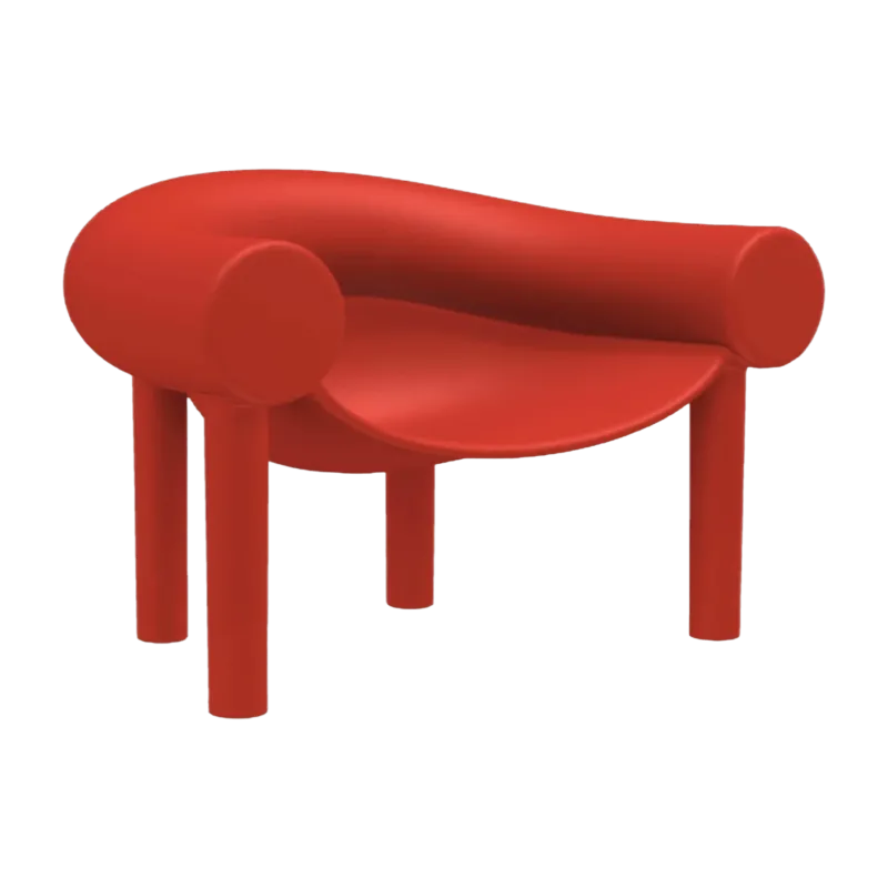 Fauteuil d'extérieur rouge Sam Son - Magis - The Cool Republic
