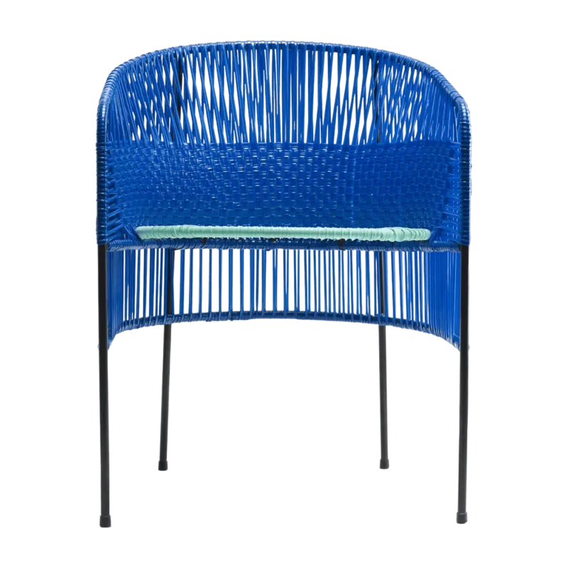 Fauteuil en acier bleu Caribe - Ames - The Cool Republic