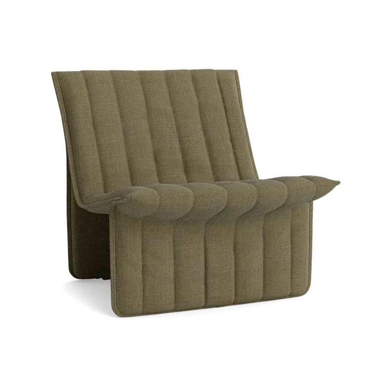 Fauteuil en acier et tissu kaki 70x68cm Limit - Normann Copehagen - The Cool Republic