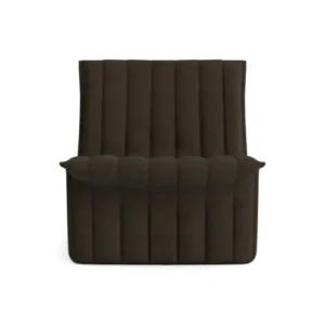 Fauteuil en acier et tissu marron foncé 70x68cm Limit - Normann Copehagen - The Cool Republic
