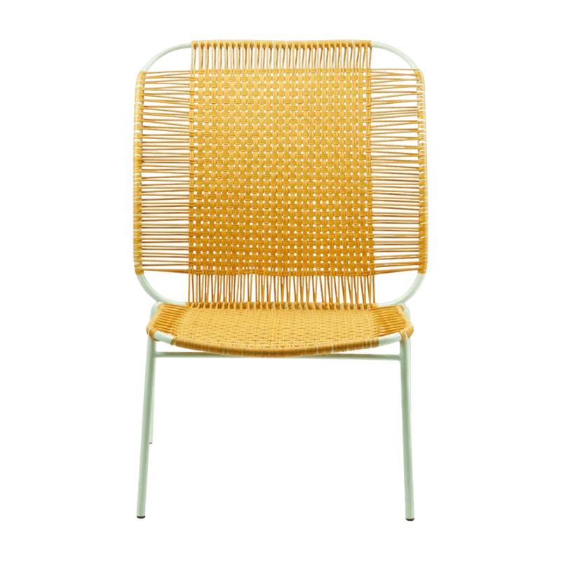 Fauteuil en acier jaune Cielo High - Ames - The Cool Republic