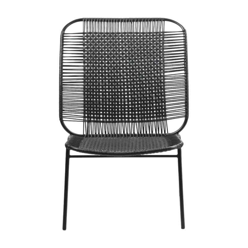 Fauteuil en acier noir Cielo High - Ames - The Cool Republic