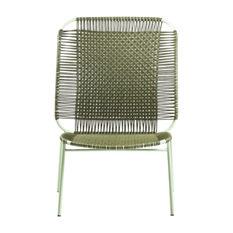 Fauteuil en acier vert Cielo High - Ames - The Cool Republic