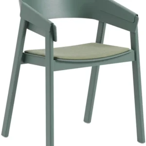 Fauteuil en chêne vert et assise textile Cover - Muuto - The Cool Republic