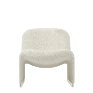 Fauteuil en laine bouclé beige Alky - Anonima Castelli - The Cool Republic