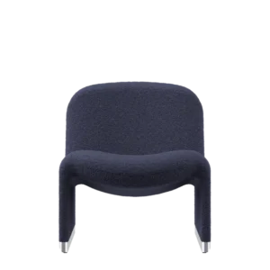 Fauteuil en laine bouclé bleu marine Alky - Anonima Castelli - The Cool Republic
