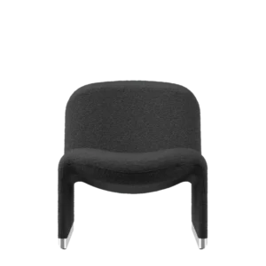 Fauteuil en laine bouclé gris foncé Alky - Anonima Castelli - The Cool Republic