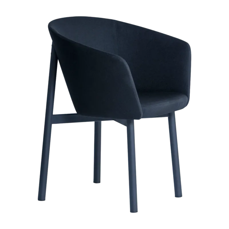 Fauteuil en laine noir Résidence - Kann Design - The Cool Republic