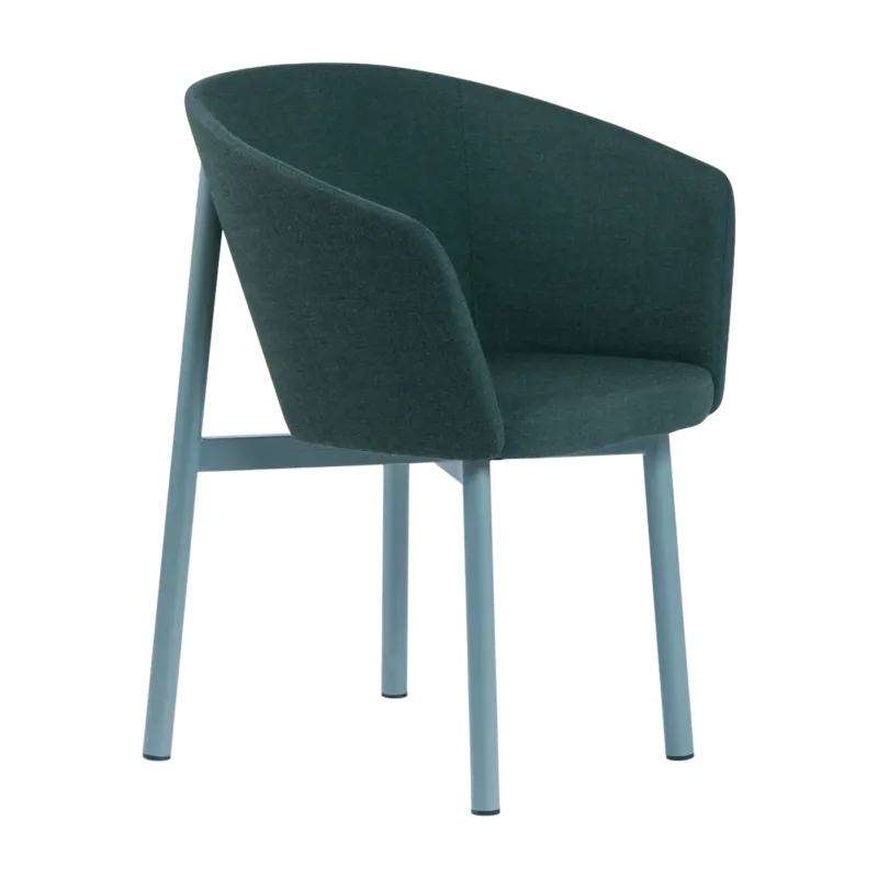 Fauteuil en laine vert Résidence - Kann Design - The Cool Republic