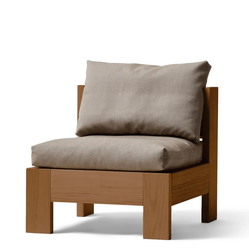 Fauteuil en pin foncé et laine britannique peignée marron 65x72,5x62,5cm Icon - Form&Refine - The Cool Republic