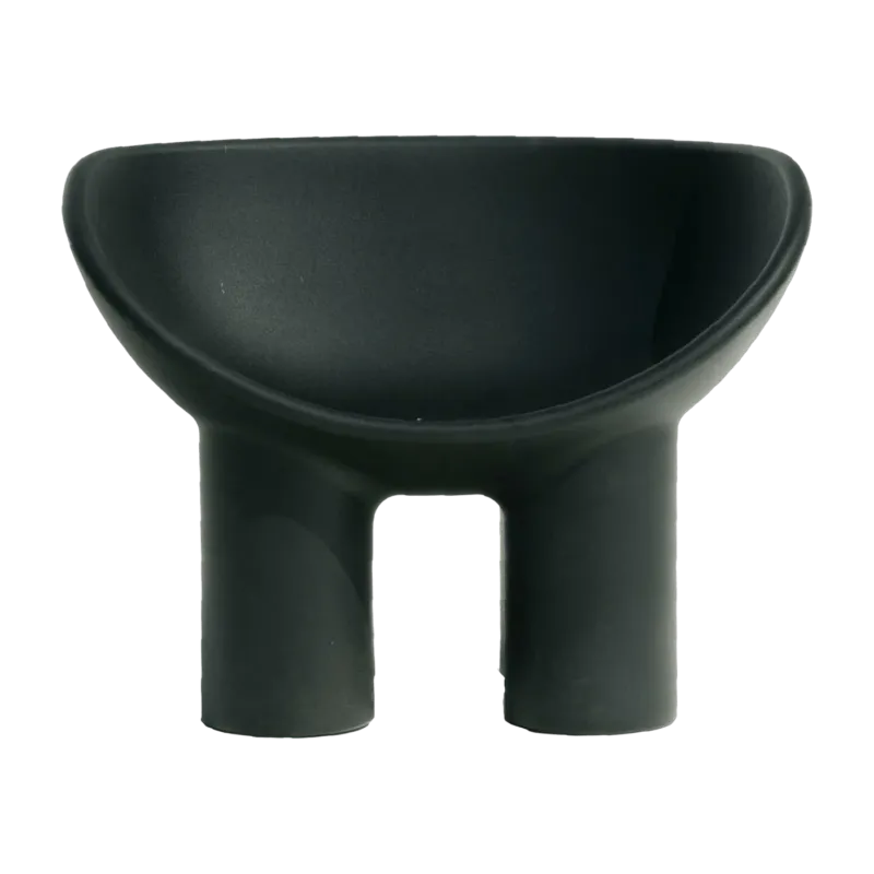 Fauteuil en polyéthylène charbon Roly Poly - Driade - The Cool Republic