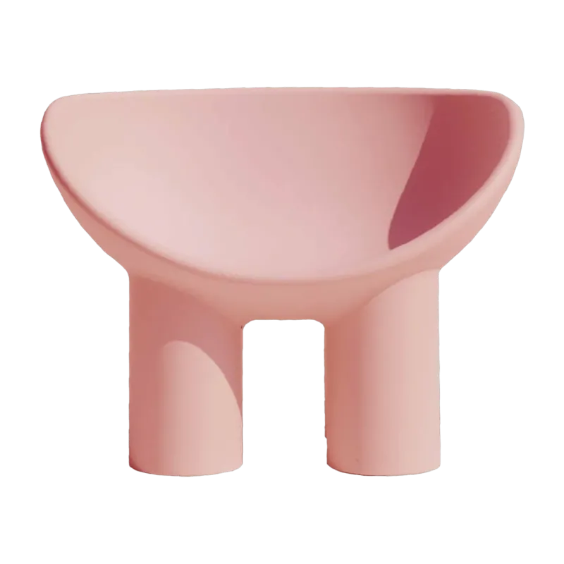 Fauteuil en polyéthylène rose Roly Poly - Driade - The Cool Republic