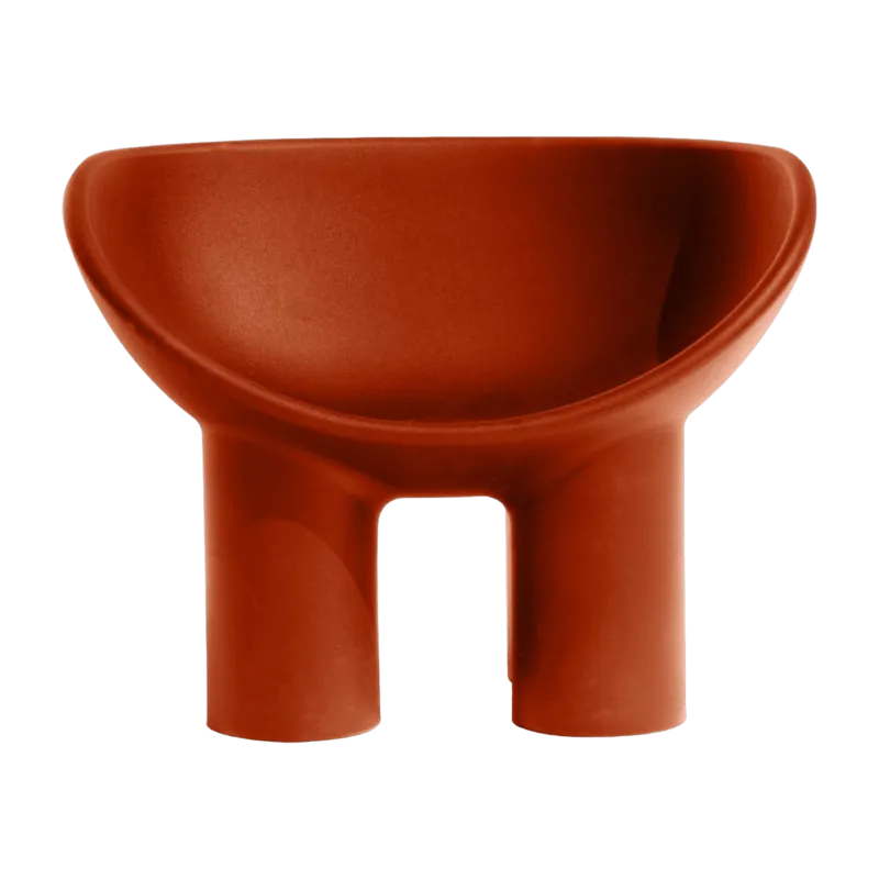 Fauteuil en polyéthylène rouge brique Roly Poly - Driade - The Cool Republic