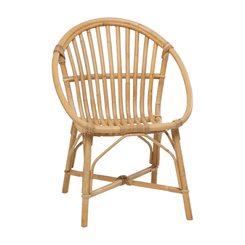 Fauteuil en rotin naturel Bruno - KOK - The Cool Republic
