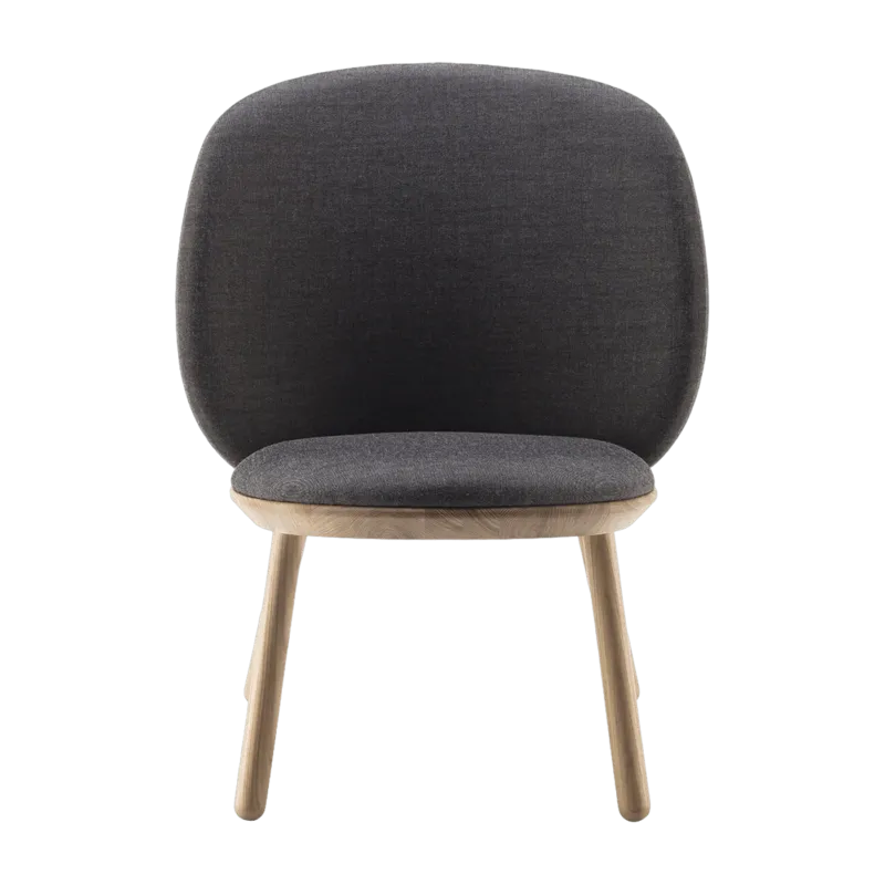 Fauteuil en tissu gris Naïve - EMKO - The Cool Republic