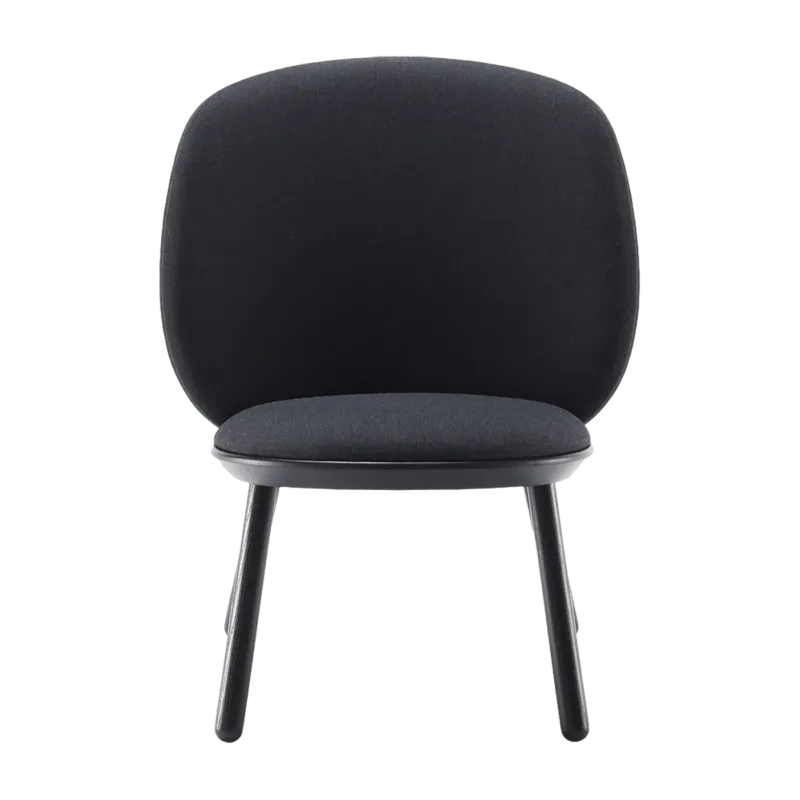 Fauteuil en tissu noir Naïve - EMKO - The Cool Republic