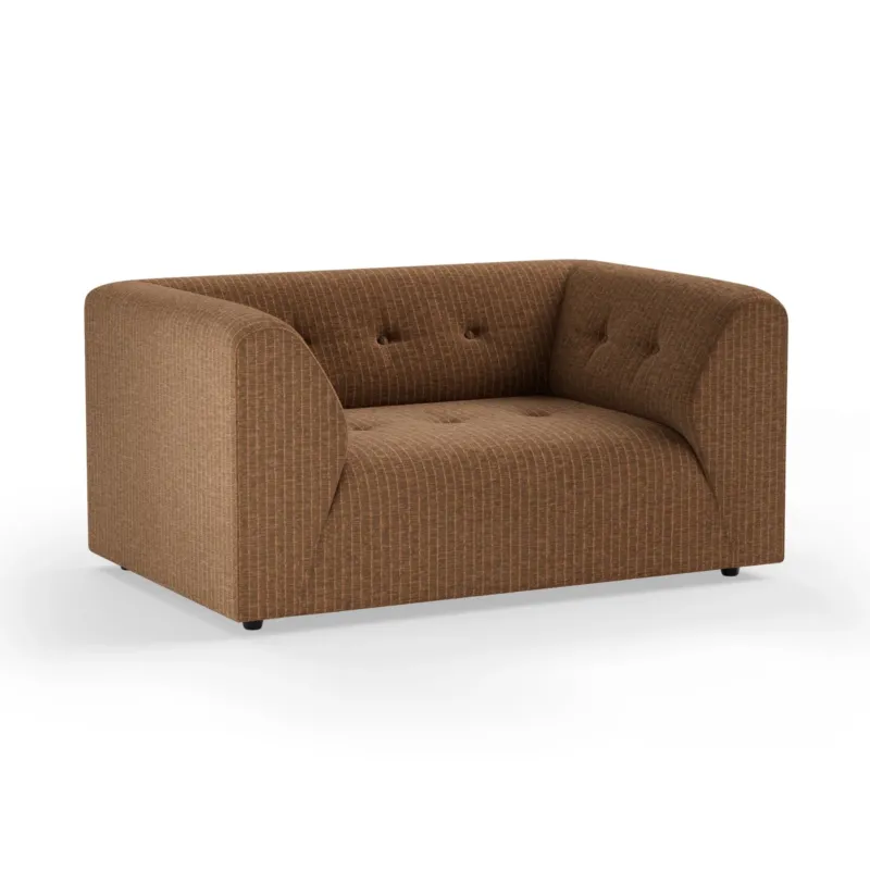 Fauteuil en velours côtelé doré Vint - Hkliving - The Cool Republic