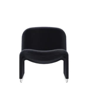 Fauteuil en velours gris foncé Alky - Anonima Castelli - The Cool Republic