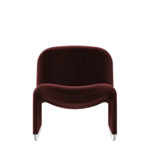 Fauteuil en velours terracotta Alky - Anonima Castelli - The Cool Republic