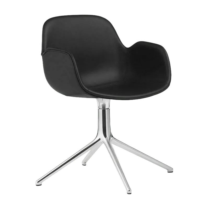 Fauteuil Form pivotant 4L Full Uph. Alu - Normann Copenhagen - The Cool Republic