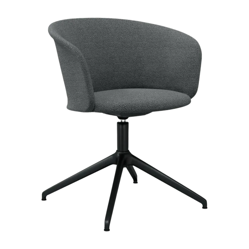 Fauteuil Graphite et piètement noir Kendo - Hem - The Cool Republic