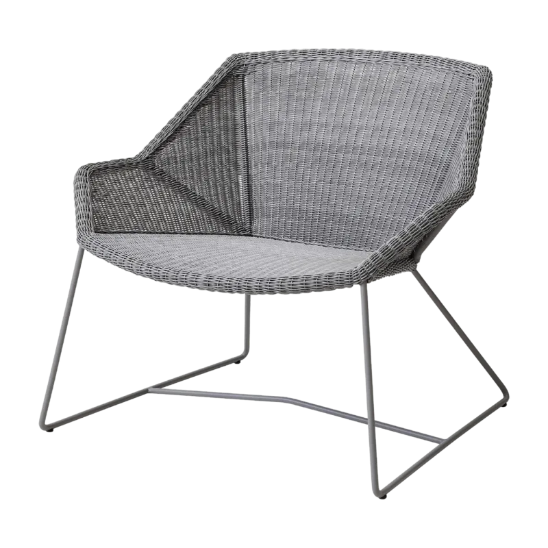Fauteuil gris Breeze lounge - Cane-Line - The Cool Republic