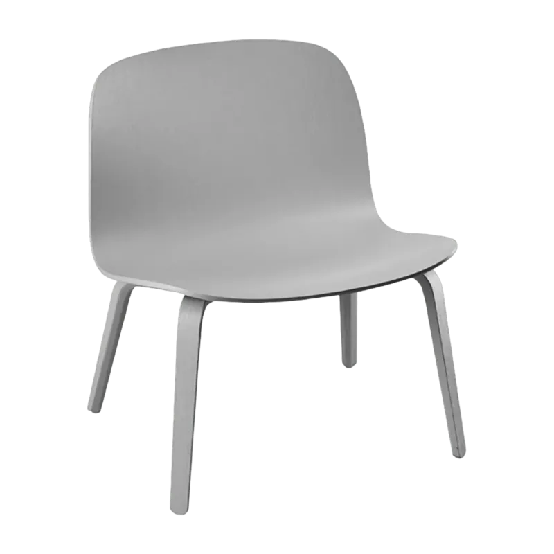 Fauteuil lounge gris Visu - Muuto - The Cool Republic