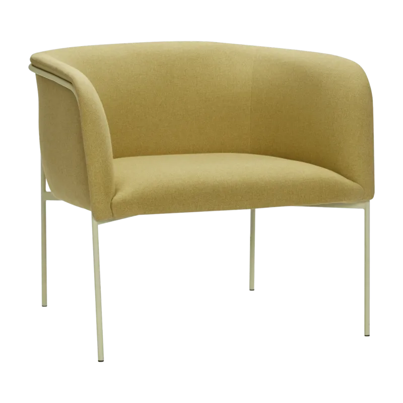 Fauteuil lounge jaune Eyrie - Hübsch - The Cool Republic