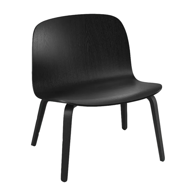 Fauteuil lounge noir Visu - Muuto - The Cool Republic