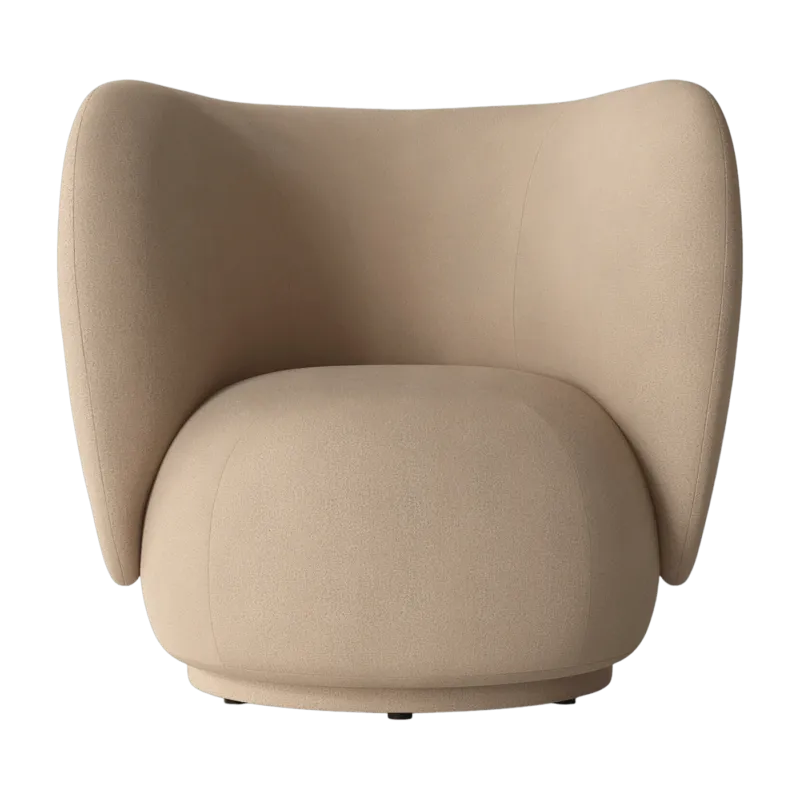 Fauteuil lounge sable brossé Rico - Ferm Living - The Cool Republic
