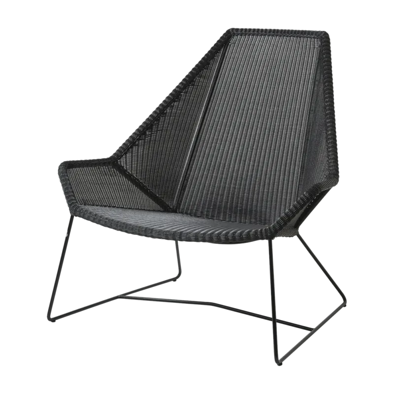 Fauteuil noir Breeze Highback - Cane-Line - The Cool Republic
