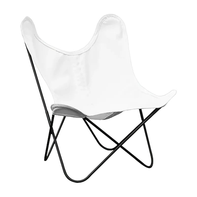 Fauteuil pour enfant en tissu blanc Sunbrella BB - Airborne - The Cool Republic