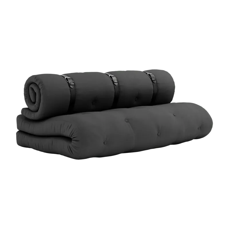 Futon canapé de jardin gris foncé 734 dépliable Buckle-up - Karup Design - The Cool Republic