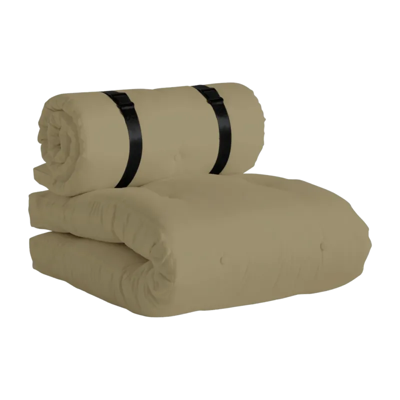 Futon de jardin dépliable beige Buckle-Up - Karup Design - The Cool Republic
