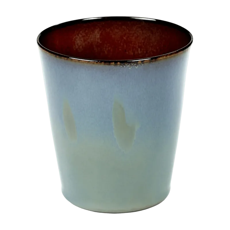 Gobelet conique bleu fumé et rouille L Terres de Rêves - Serax - The Cool Republic