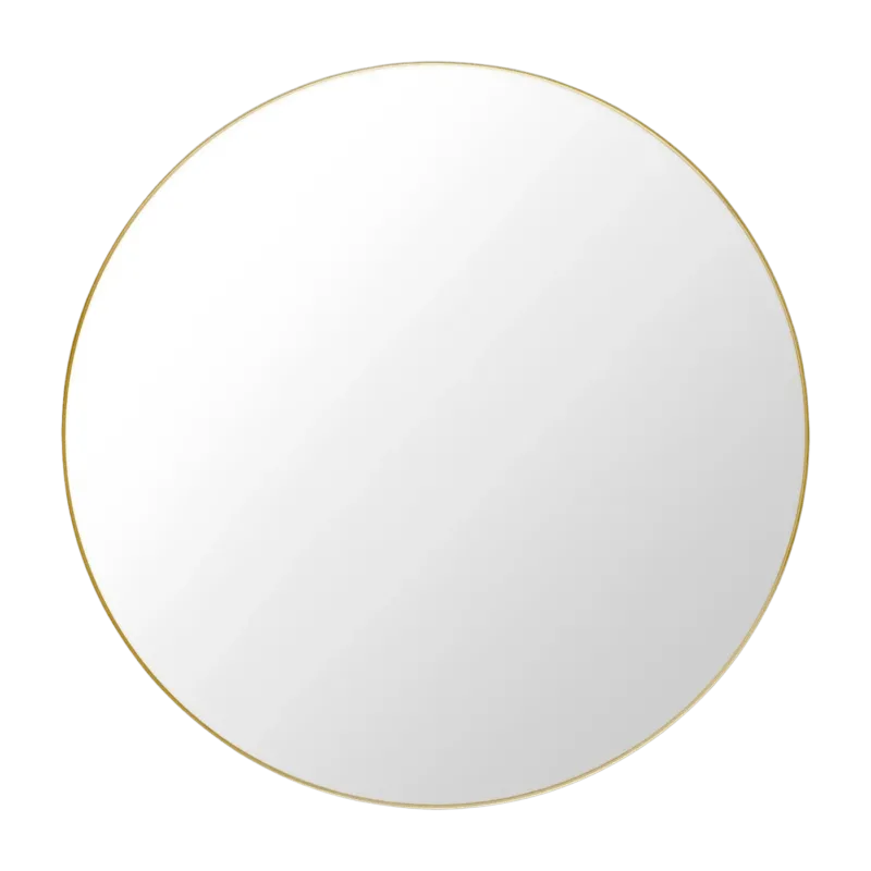 Grand miroir rond en laiton 110 cm - Gubi - The Cool Republic