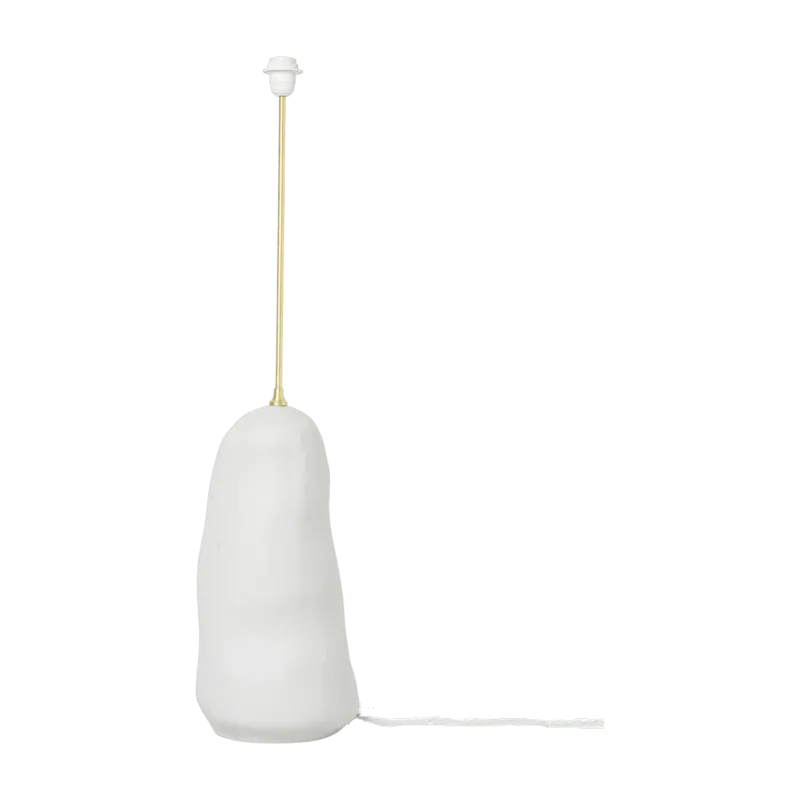 Grand pied de lampe en céramique blanc 23 x 100,5 cm Hebe - Ferm Living - The Cool Republic