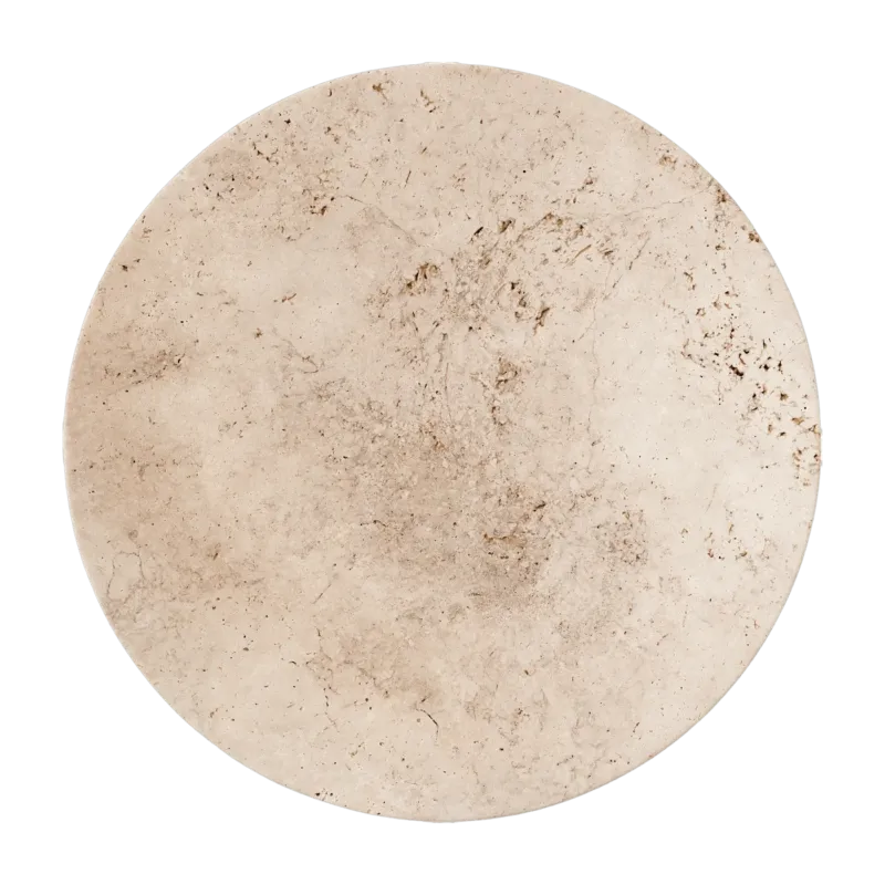 Grand plat beige en travertin brut 5 x 50 cm Collect SC55 - &tradition - The Cool Republic