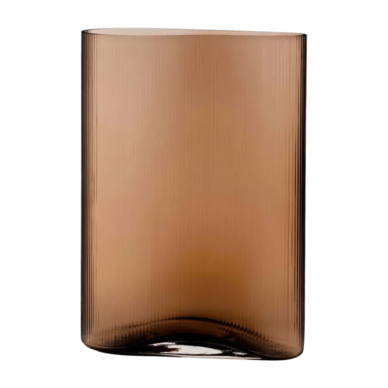 Grand vase caramel Mist - Nude Glass - The Cool Republic