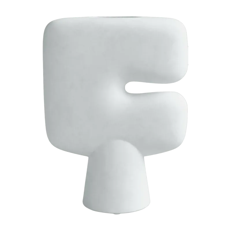 Grand vase Tribal blanc - 101 Copenhagen - The Cool Republic