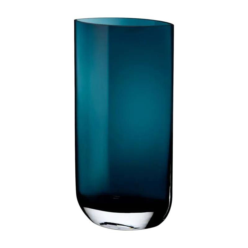Grand vase vert pétrole Blade - Nude Glass - The Cool Republic