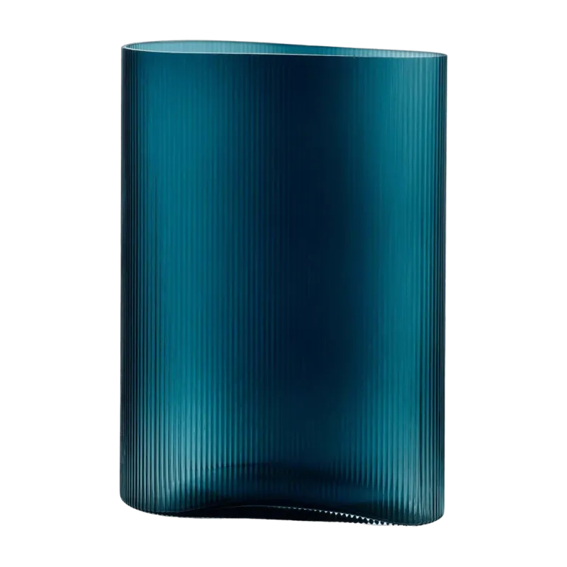 Grand vase vert pétrole Mist - Nude Glass - The Cool Republic