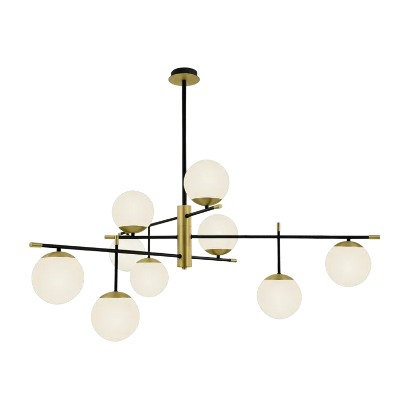 Grande suspension en verre et métal Nostalgie - Maytoni - The Cool Republic