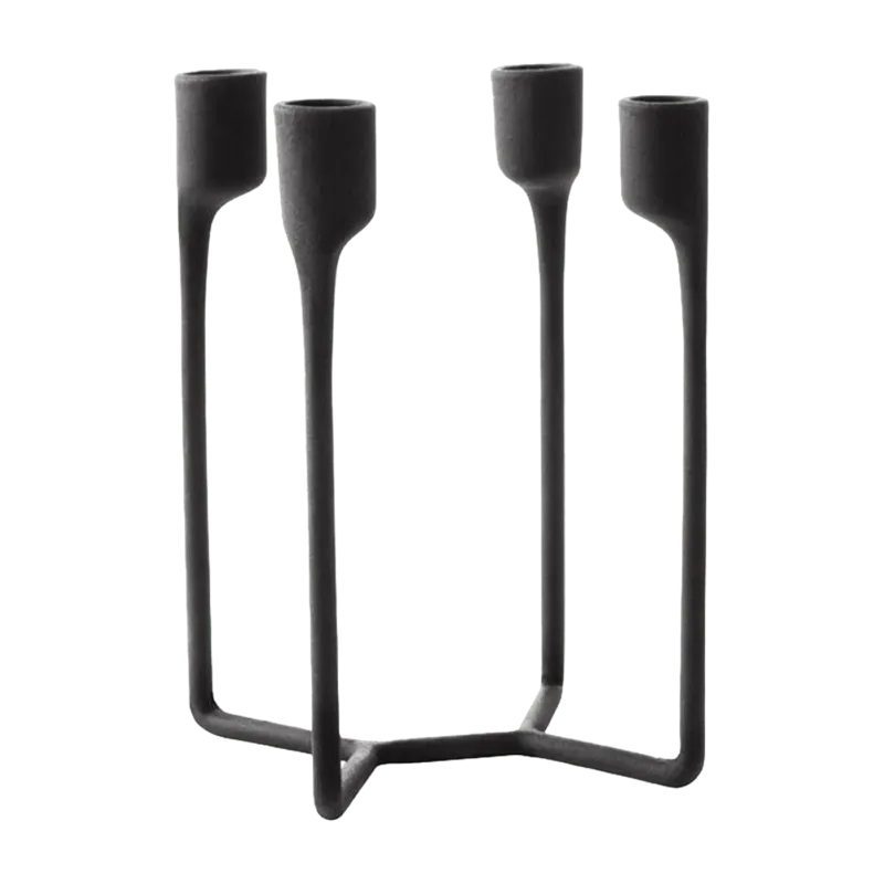 Heima 4armed Candlestick noir - Normann Copenhagen - The Cool Republic