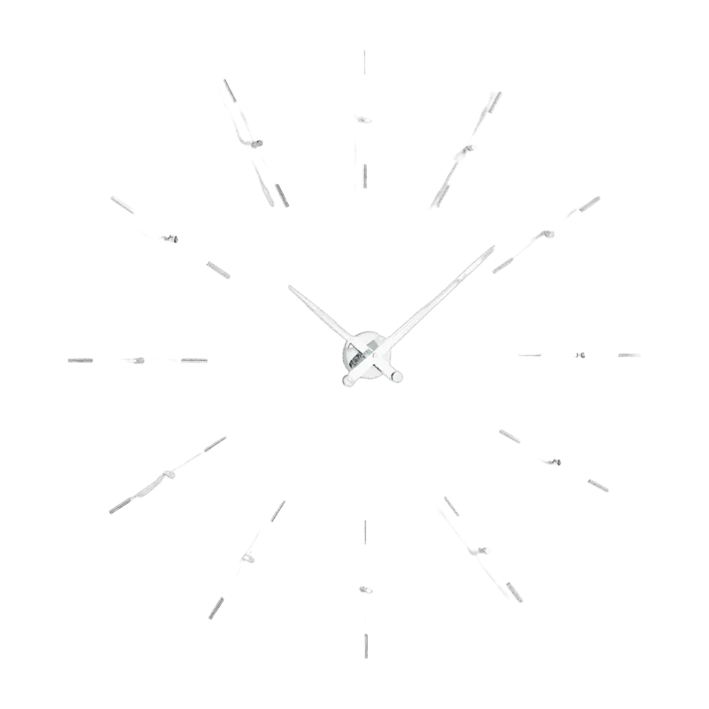 Horloge murale 12 signaux horaires aiguilles blanches Merlín I - Nomon - The Cool Republic
