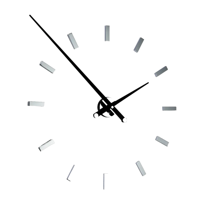 Horloge murale 12 signaux horaires aiguilles noires Tacón L - Nomon - The Cool Republic