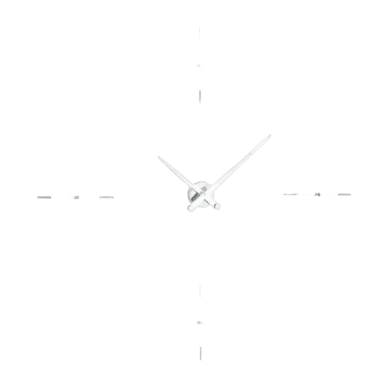 Horloge murale 4 signaux horaires aiguilles blanches Merlín I - Nomon - The Cool Republic
