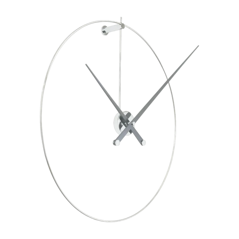 Horloge murale argentée New Anda - Nomon - The Cool Republic
